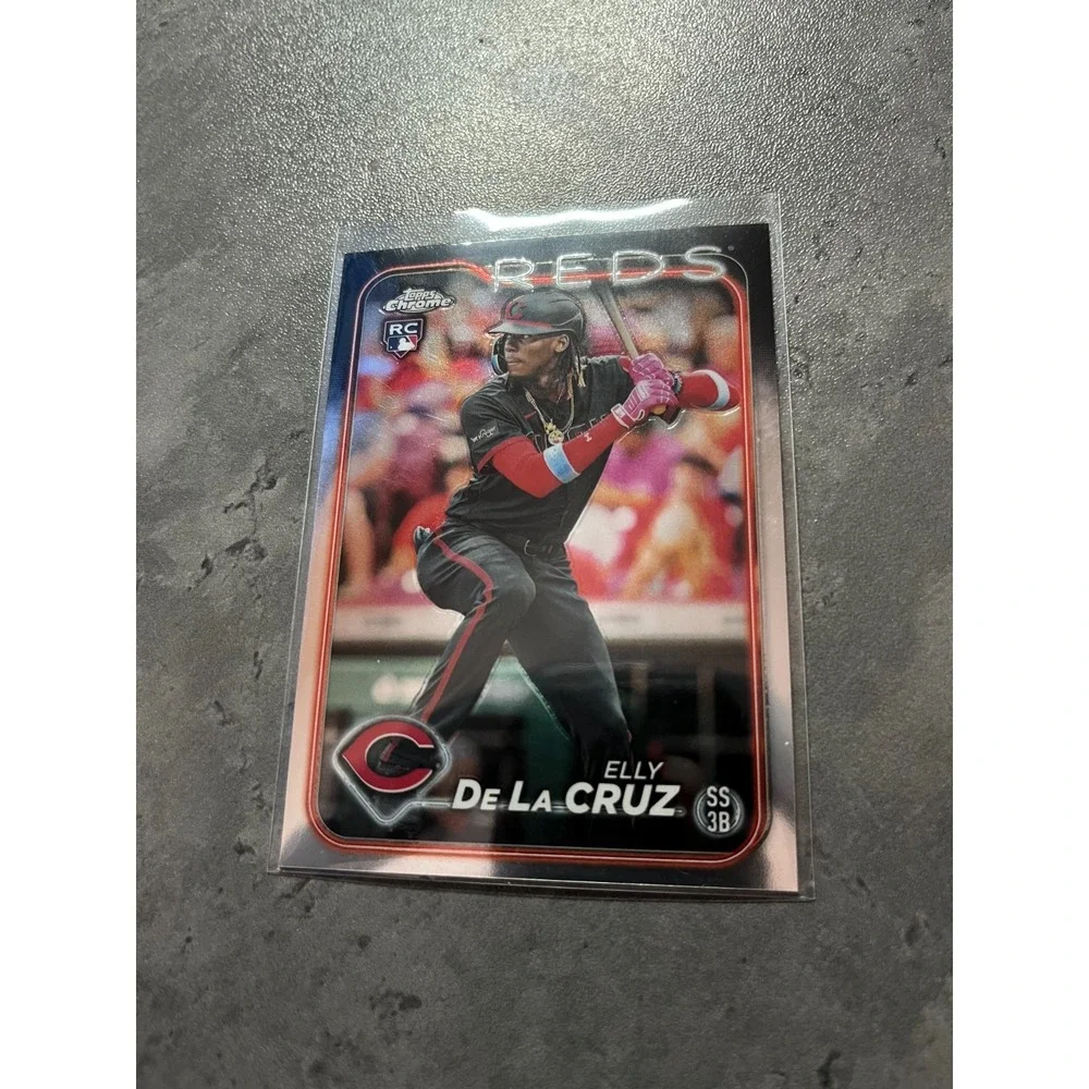 2024 Topps Chrome ELLY DE‎ LA CRUZ #44 RC Rookie Cincinnati Reds Baseball